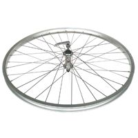 WHEEL - 26" JETSET S/W Alloy Rim, Joytech Alloy Q/R Hub, Mach 1 Spokes, FRONT.  ALL SILVER   (Matching Rear 93674 / 93675)