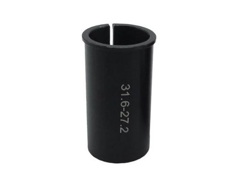 A NEW ITEM - Seat post sleeve or shim, Alloy,  for 27.2mm post to fit 31.6mm L;60mm BLACK