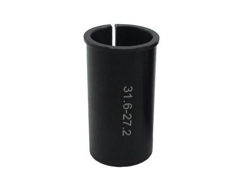 Seatpost sleeve or shim, Alloy,  for 27.2mm post to fit 31.6mm L;60mm BLACK