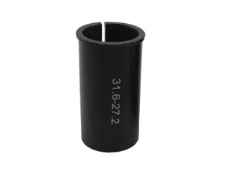 Seat post sleeve or shim, Alloy,  for 27.2mm post to fit 31.6mm L;60mm BLACK