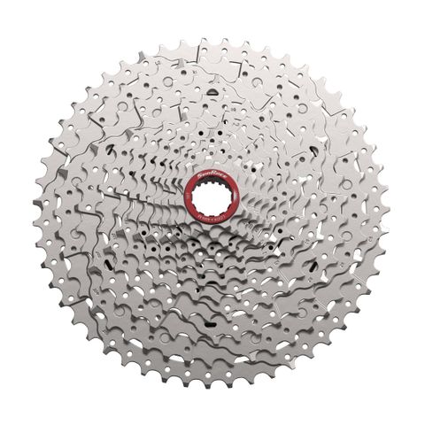 CASSETTE - 12 Speed Cassette, 10-51T, for Micro spline ONLY, metallic silver, Quality Sunrace cassette