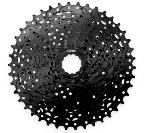 CASSETTE - 10 Speed, 11-42T, ED Black,  Quality KMC product,  Made In Taiwan (Hardened Steel)