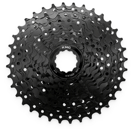 Sorry temp o/s   A NEW ITEM - CASSETTE - 10 Speed, 11-36T, ED Black,  Quality KMC product,  Made In Taiwan