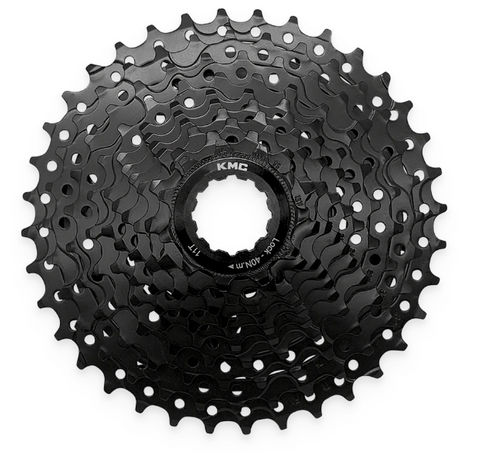 CASSETTE - 10 Speed, 11-36T, ED Black,  Quality KMC product,  Made In Taiwan (Hardened Steel)