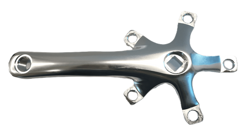 110mm BCD & 155mm Length - Right Crank Arm - Polished Silver Alloy