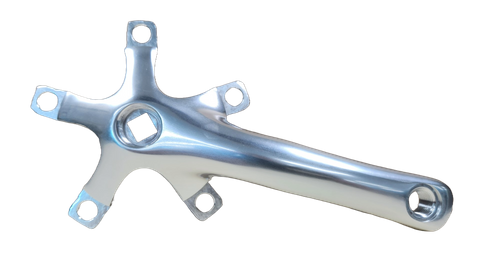 CRANK ARM RH 155mm, BCD 110mm, Alloy - HIGH POLISHED SILVER (Matching LH 2218)