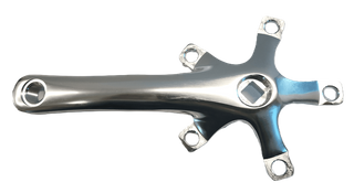110mm BCD & 155mm Length - Right Crank Arm - Polished Silver Alloy