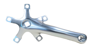 A NEW ITEM - CRANK ARM RH 155mm, BCD 110mm, Alloy - HIGH POLISHED SILVER (Matching LH 2218)