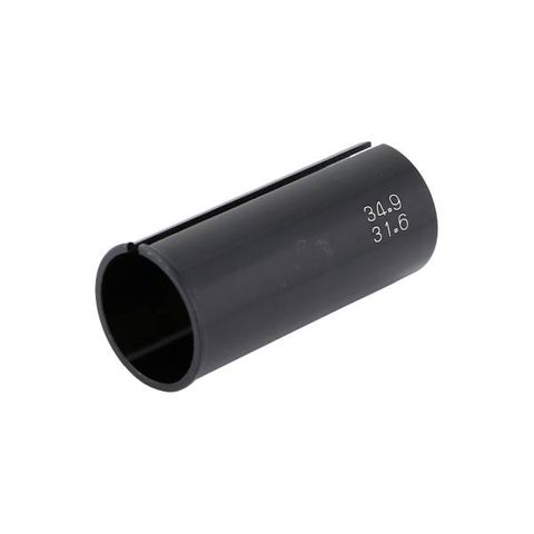 A NEW ITEM - Seat post sleeve or shim, Alloy,  for 31.6mm post to fit 34.9mm L;60mm BLACK