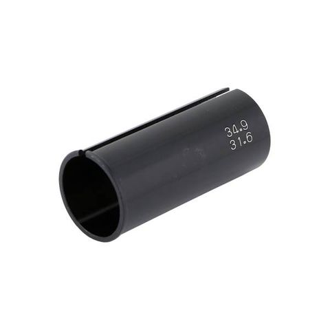 Seatpost sleeve or shim, Alloy,  for 31.6mm post to fit 34.9mm L;60mm BLACK