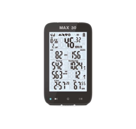 A NEW ITEM - GPS cycle computer - Shanren MAX 30 - 3" screen, backlight, USB recharge, links to App & Strava