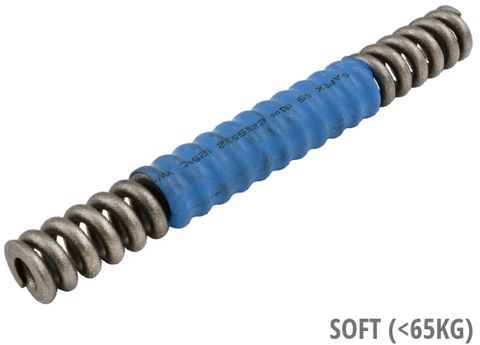A NEW ITEM - Soft spring for 31.6mm Dia. NCX seat post. BLUE. 63.5kg or less