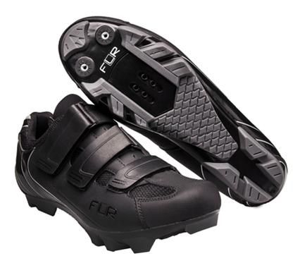 CLEARANCE        SPECIAL PRICING      SHOES, F-55-III, FLR, MTB Shoes, M250 outsole, Velcro Laces, Size 44, BLACK