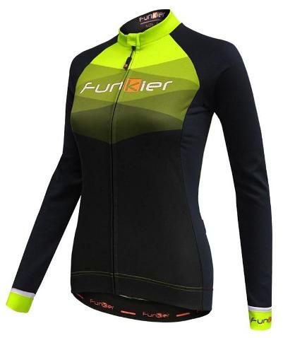 CLEARANCE  -  Jersey, WOMENS,  FUNKIER, Winter-weight, Long Sleeve,BLACK, M, SPOLETO