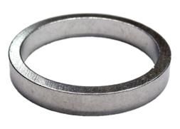SPACER  Alloy, 1 1/8 silver 2mm