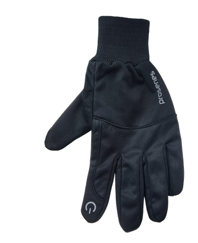 WINTER GLOVES --- Size XL -  Winter full finger, thermal, touch screen compatible, waterproof on top, BLACK