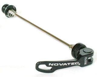 SKEWER - Novatec, Rear, Cro Mo Shaft, Nylon Bushings, 7005 Alloy Levers & Ends, 45g - L144mm