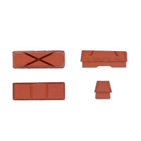 BRAKE PADS - KOOL STOP  WEINMANN 6 DOT INSERT SALMON  4 pieces KS-WXSA