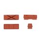 BRAKE PADS - KOOL STOP  WEINMANN 6 DOT INSERT SALMON  4 pieces KS-WXSA