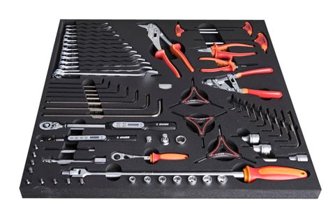 Unior Professional Set of tools in tray 4 for 2600A or 2600C - Torque tools and pliers 628631