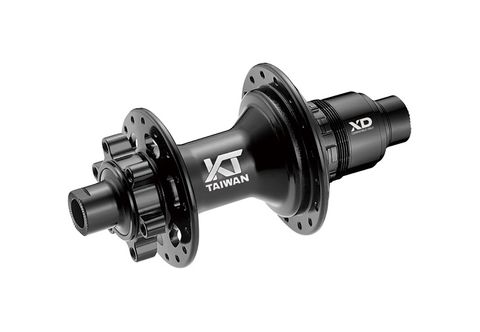 HUB "KT" Brand - REAR 102 POE 3.5 deg engagement  - 12 x 148mm BOOST 6-Bolt - 32H - Sealed Bearings - SRAM XD - ANOD Black - W/KT logo