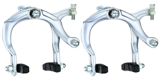 Caliper Brake Set,  68-89mm,  Alloy, Front AND Rear, Nutted,  Silver