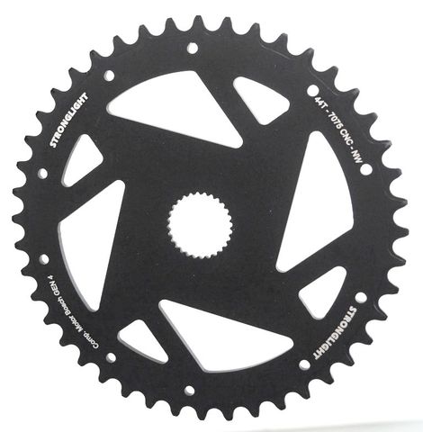 CHAINRING - eBIKE "STRONGLIGHT", 44T N/W DIRECT MOUNT BOSCH GEN 4  7075-T6 CNC. BLACK