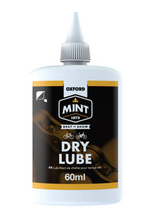 A NEW ITEM - Oxford Mint Dry Lube 60ml, to make your drive train silent and more efficient when riding in dry conditions.