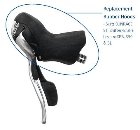 Rubber HOODS for SUNRACE STI Shifter & Brake Lever Combo's, SR8, SR9, S1