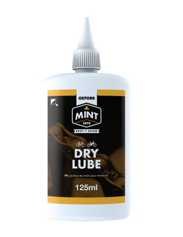 A NEW ITEM - Oxford Mint Dry Lube 125ml, to make your drive train silent and more efficient when riding in dry conditions.