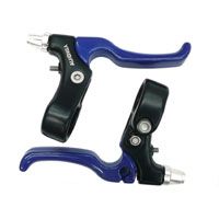 BRAKE LEVER - For Caliper Brake, 2 Finger Type, Alloy, BLUE (Sold In Pairs)