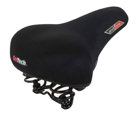 Saddle, Ladies, Emerald Top with Gel, Websprings and Coils, BLACK, 230 x 250Lmm