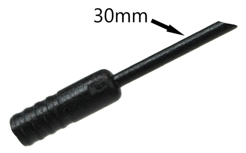 Outer casing end ferrule, plastic, for Dia.4mm, black.- SOLD INDIVIDUALLY (30mm cable sheath)