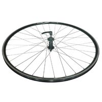 WHEEL  700c Alex DA-22 D/w Black Rim W/msw , Black Alloy Q/r Joytech Hub , Silver Mach 1 Spokes (match 94294)