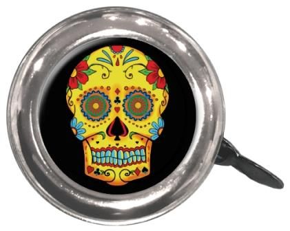 BELL - Sugar Skull, Steel, 55mm Diameter, Fits All Standard Handlebars, Clean Motion Swell Bell