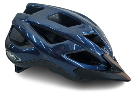 CHASER HELMET - METALIC BLUE, Australia Standards Approved -- MEDIUM / LARGE  (58-62cm)