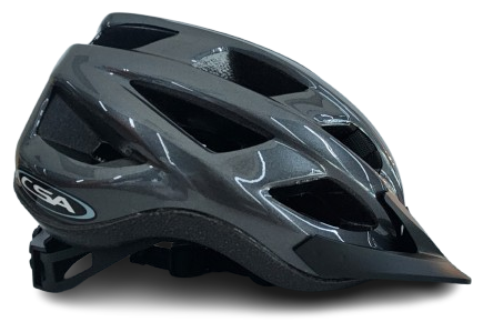 CHASER HELMET - GLOSS GREY, Australia Standards Approved - SMALL / MEDIUM  (54-58cm)