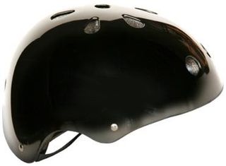 BMX HELMET  -  GLOSS BLACK, Australian Standards Approved - Size 59 to 61cm,  LARGE