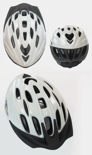 CHASER HELMET - GLOSS WHITE, Australia Standards Approved -- MEDIUM / LARGE  (58-62cm)