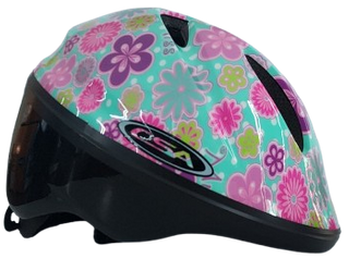 CHILDRENS HELMET - 44 to 50cm,  Australian Standards Approved,  "FLOWERS"