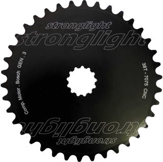 A NEW ITEM - E-BIKE Chainring, COMP. BOSCH - Direct Mount 3rd GENERATION - 7075-T6, BLACK, 38T, a Quality STRONGLIGHT product, - 262580