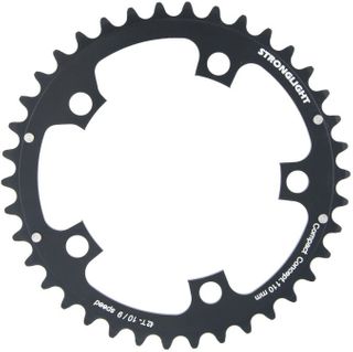 ROAD CHAINRING, 42T, STANDARD TYPE S - 5083 SILVER, 9/10 speed, 110 BCD Inner, 5 arms, A Quality Stronglight product, CHAINRING - 266054