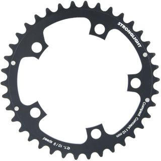 `A NEW ITEM - ROAD CHAINRING, 42T, STANDARD TYPE S - 5083 SILVER, 9/10 speed, 110 BCD Inner, 5 arms, A Quality Stronglight product, CHAINRING - 266054