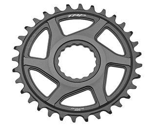 A NEW ITEM - TRP Chainring CR-M9050, 30T - 0mm offset - Chainring Cinch Interface, Duotone (Sandblasted Black / Grey)