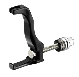 FORK CABLE HANGER - Alloy, BLACK, w/UCP nut type screw & nut w/o logo  (Sold Individually)