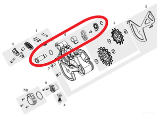 `A NEW ITEM - TRP B-plate & mounting bolt replcement kits, for RD-M9050/M9070