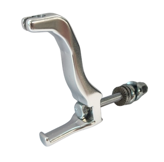 FORK CABLE HANGER - Alloy, SILVER, w/UCP nut type screw & nut w/o logo  (Sold Individually)