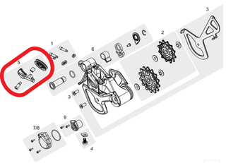 `A NEW ITEM - TRP Cable pulley replacement kit, for RD-M9050/M9070