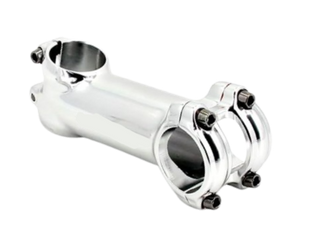 `A NEW ITEM - Ahead Stem - 120mm Ext, 7 Degree, 28.6mm Dia., 31.8mm BB, Polished Silver