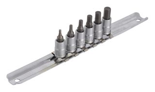 Unior Hex driver socket set with HX profile 1/4" on rail (2.5, 3, 4, 5, 6, 7mm) 629697  Professional Bicycle Tool, quality guaranteed